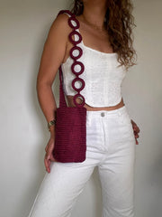 Silk Cord with Chain Loop 22 x 21