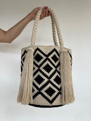 Bolso Wayuú Trenza Diseño 29 x 29