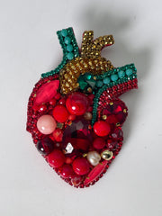 Prendedor Corazón Anatómico 7 Cm Alto