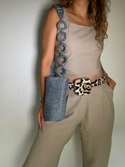 Silk Cord with Chain Loop 22 x 21