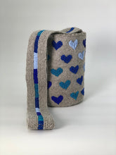 Embroidered Wool Hearts 22 x 18