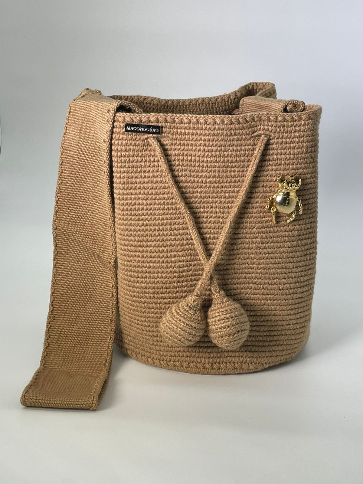 Wayuù Mediana Prendedor 23 x 21 Camel