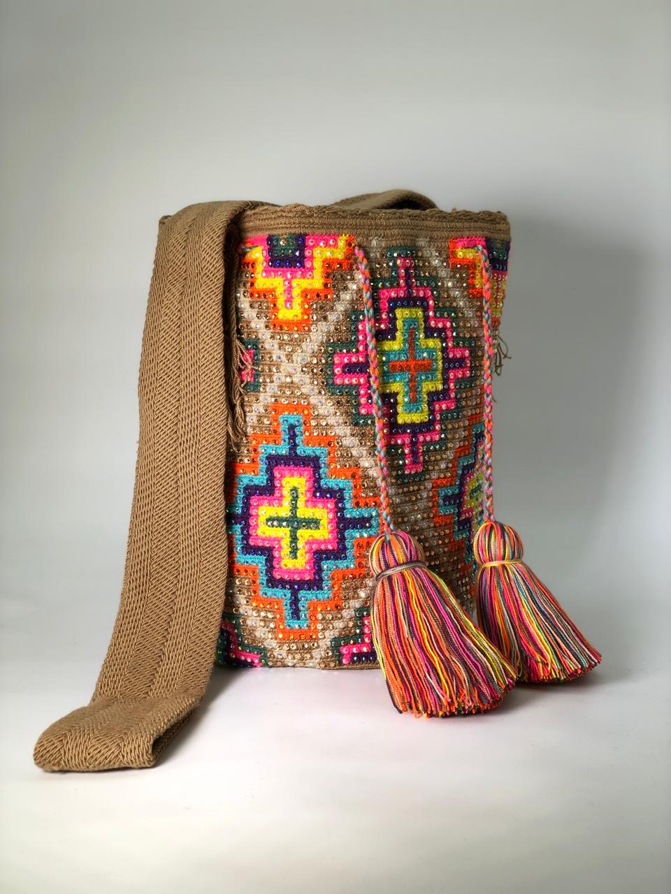 Wayuú Pedrería Grande Matizada 29 x 29