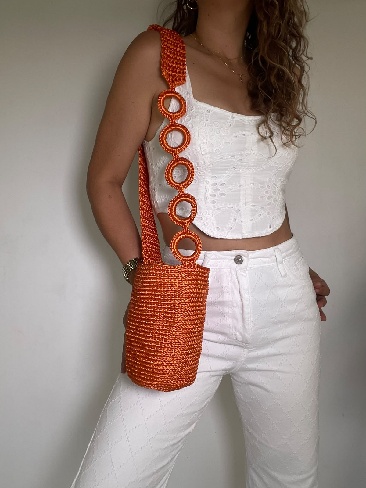 Cordón De Seda Con Gaza corta en Cadena 22 x 21