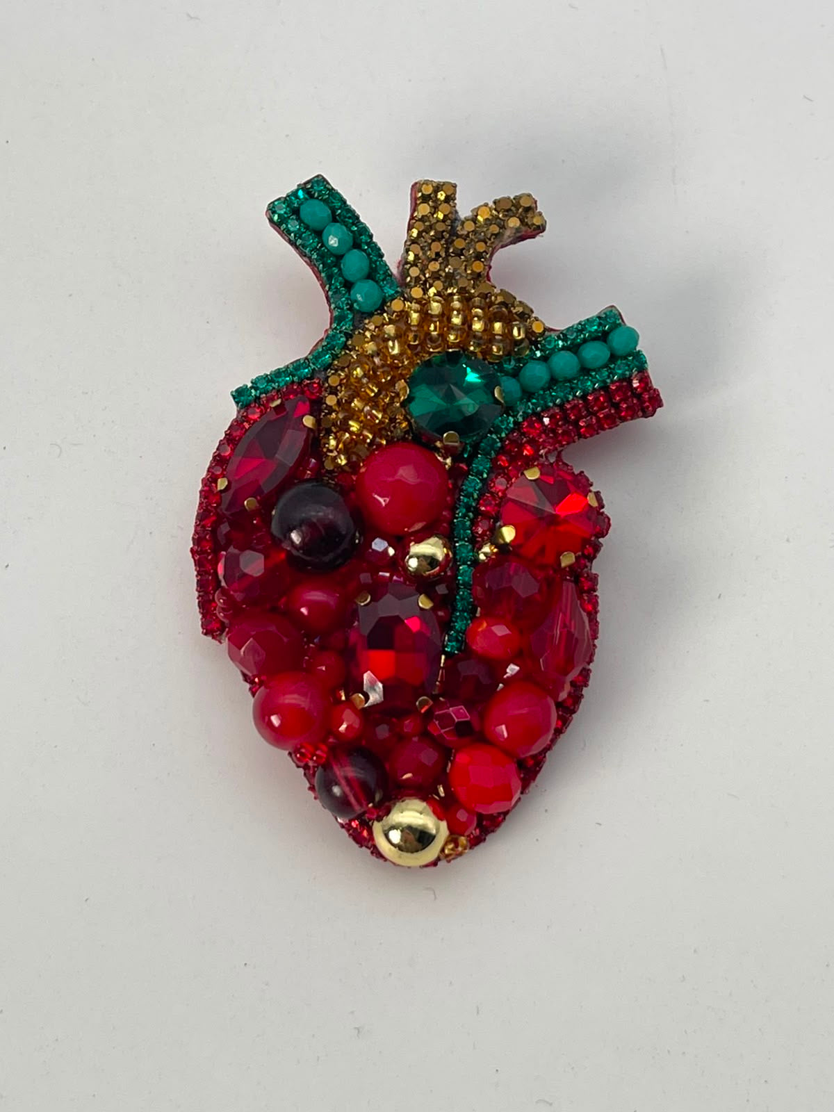 Prendedor Corazón Anatómico 7 Cm Alto