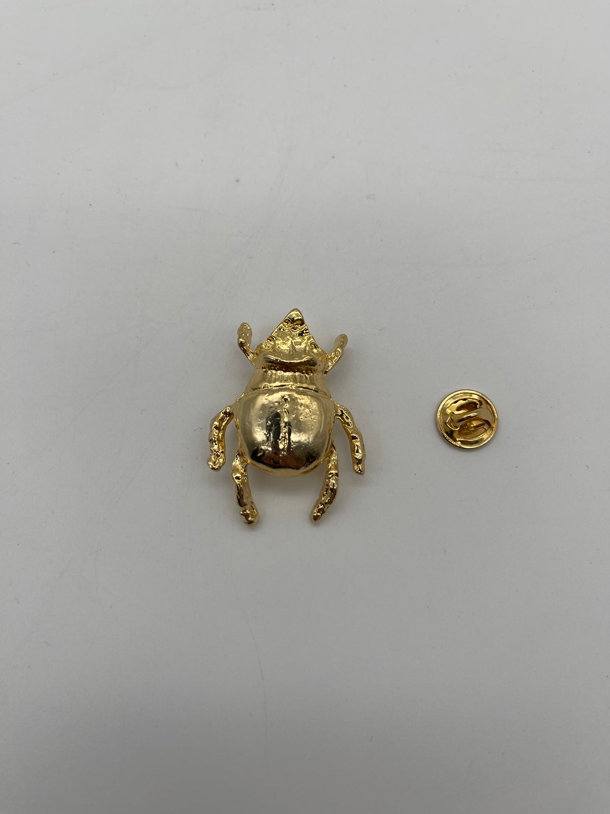Beetle brooch with clasp for backpack or clothing