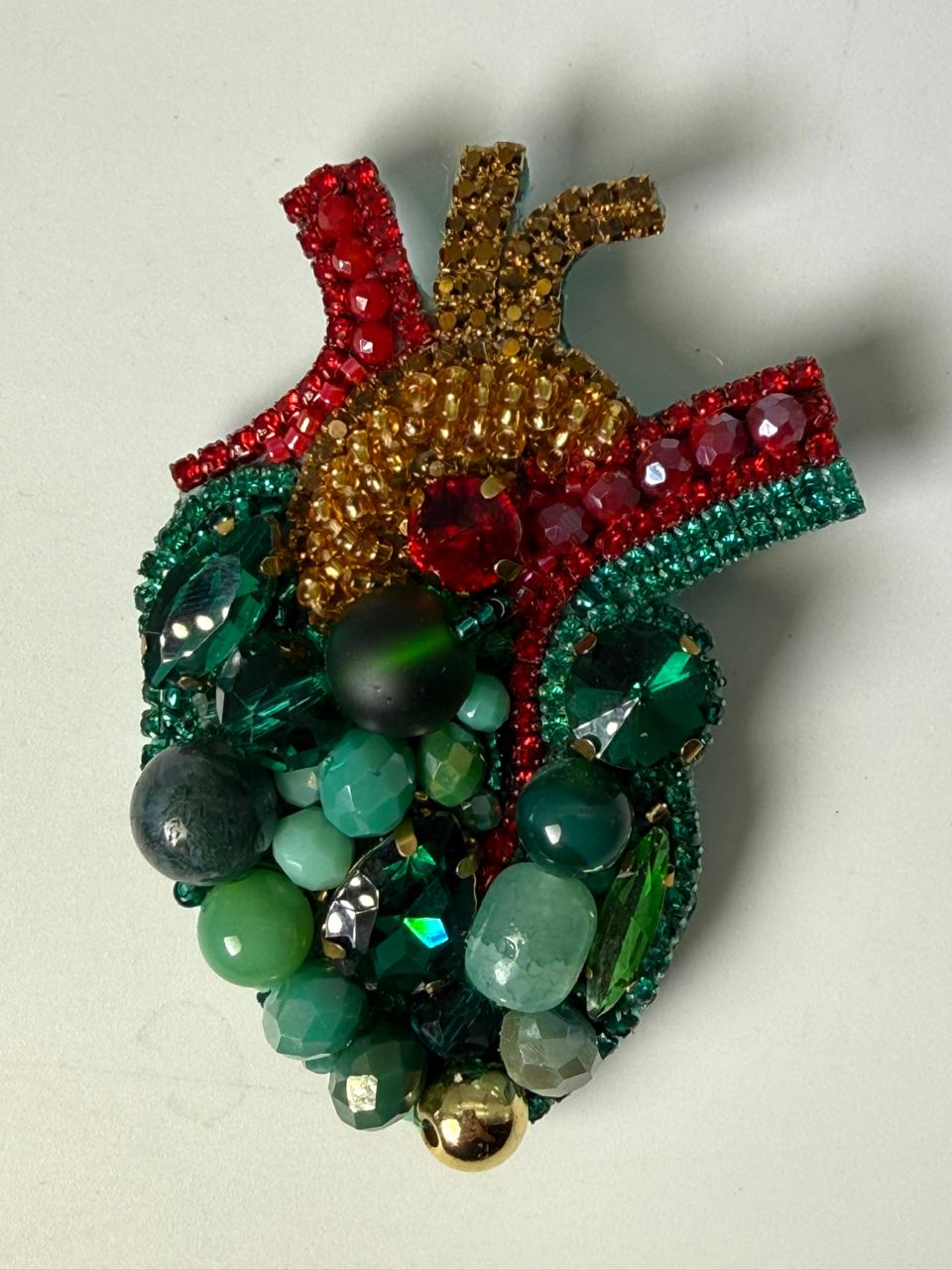 Prendedor Corazón Anatómico 7 Cm Alto