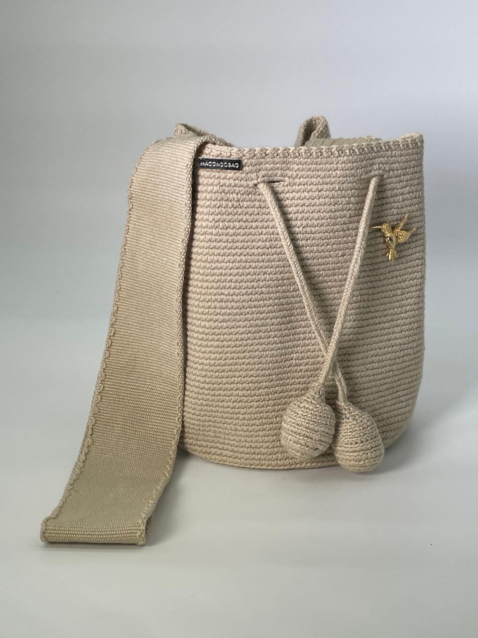 Wayuù Mediana Prendedor 23 x 21 Beige