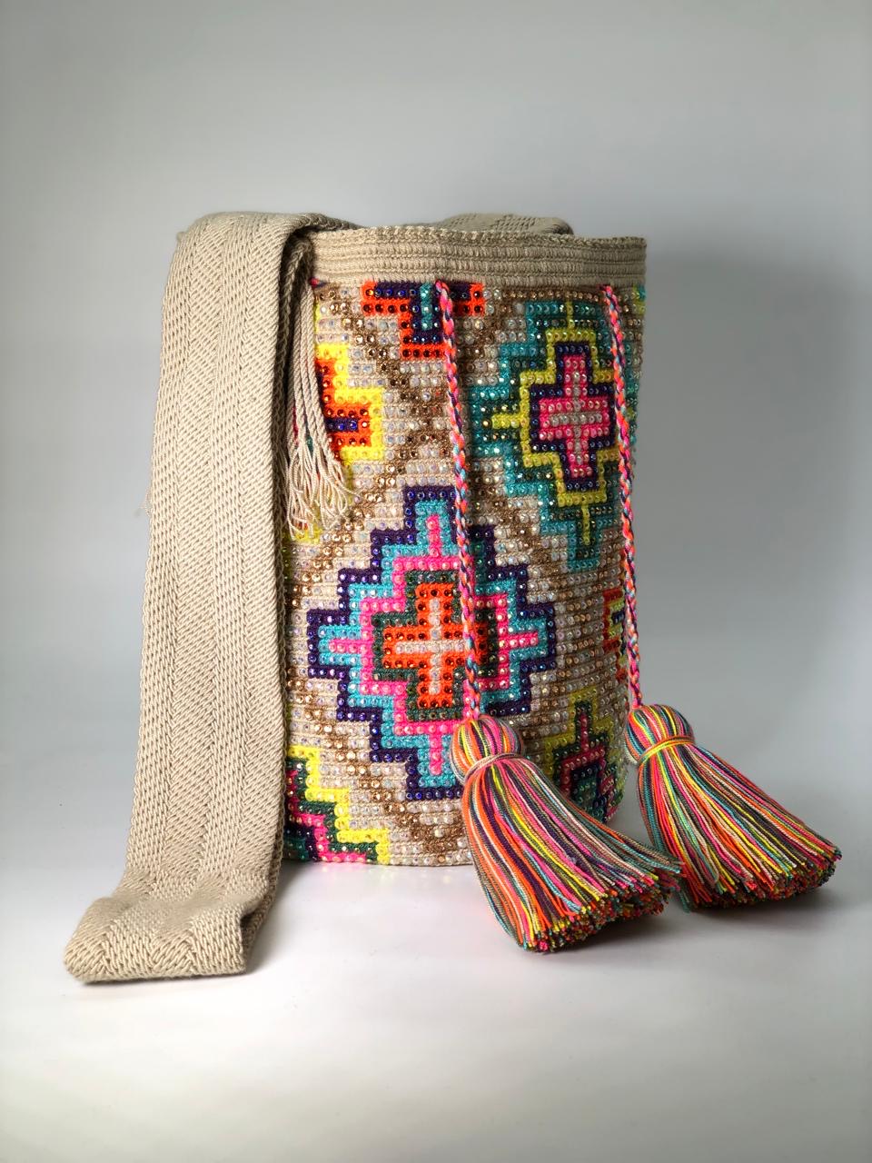 Wayuú Pedrería Grande Matizada 29 x 29