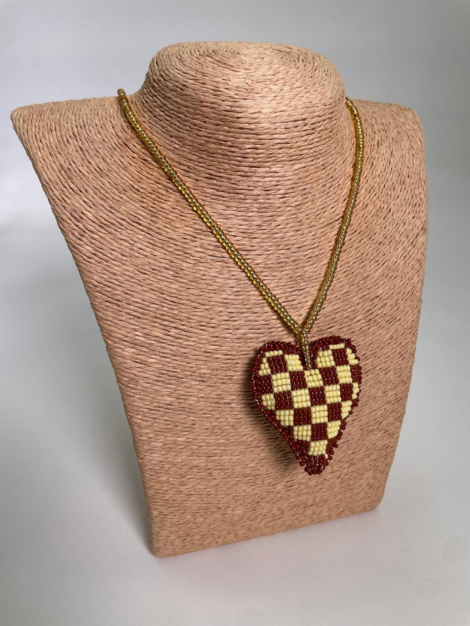 Collar Corazón Macondo Mostacilla