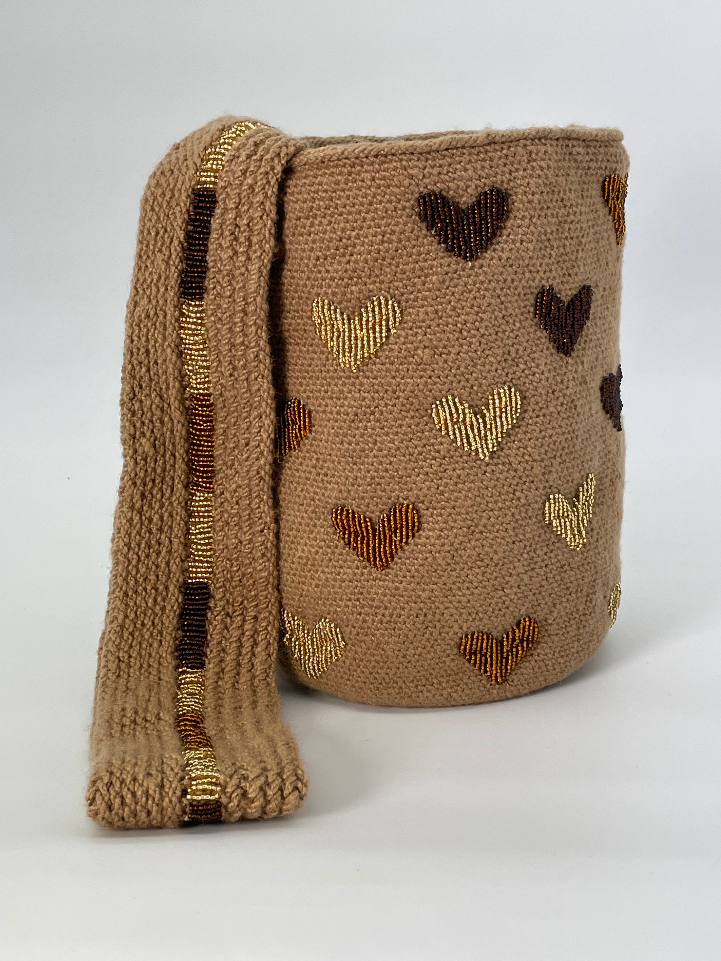 Embroidered Wool Hearts 22 x 18
