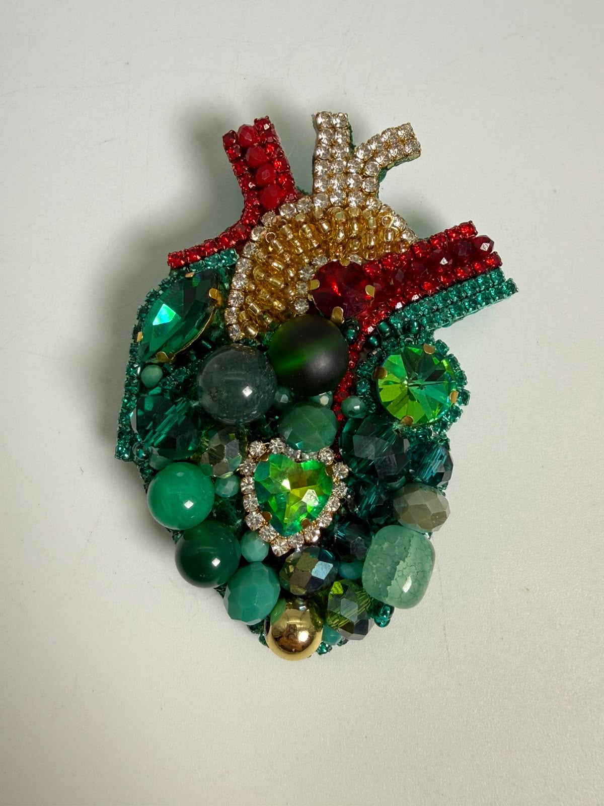 Prendedor Corazón Anatómico 7 Cm Alto