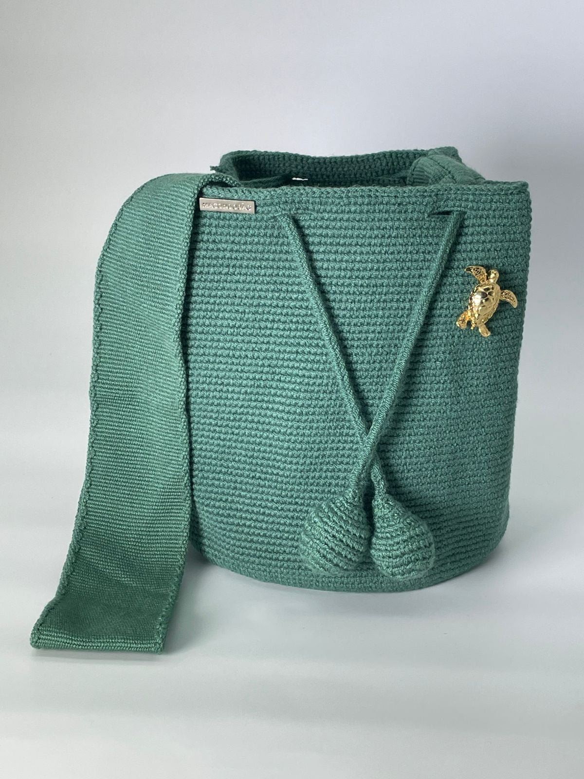 Wayuù Mediana Prendedor 23 x 21 verde oliva