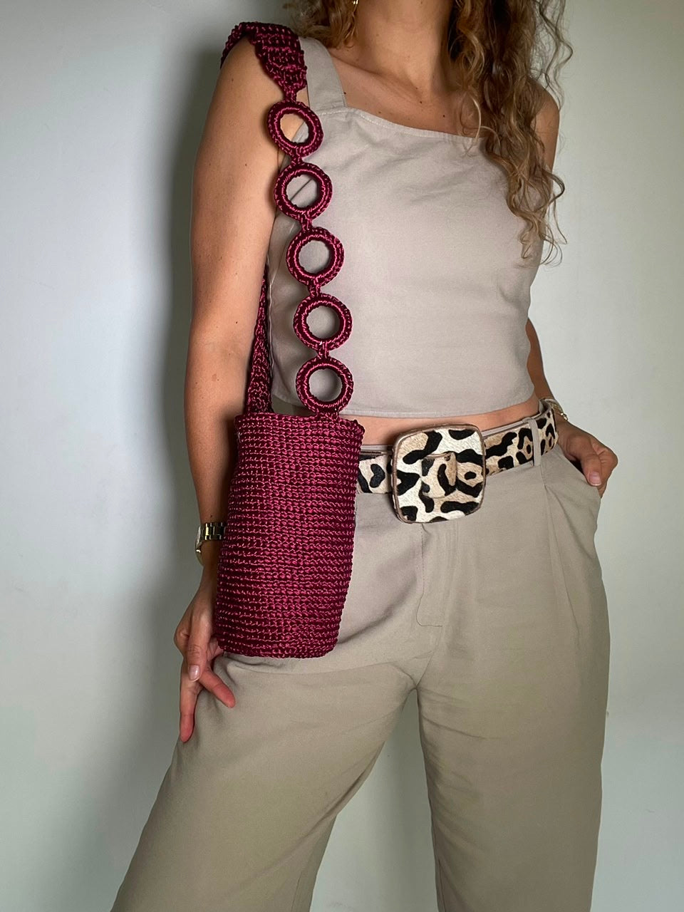 Silk Cord with Chain Loop 22 x 21
