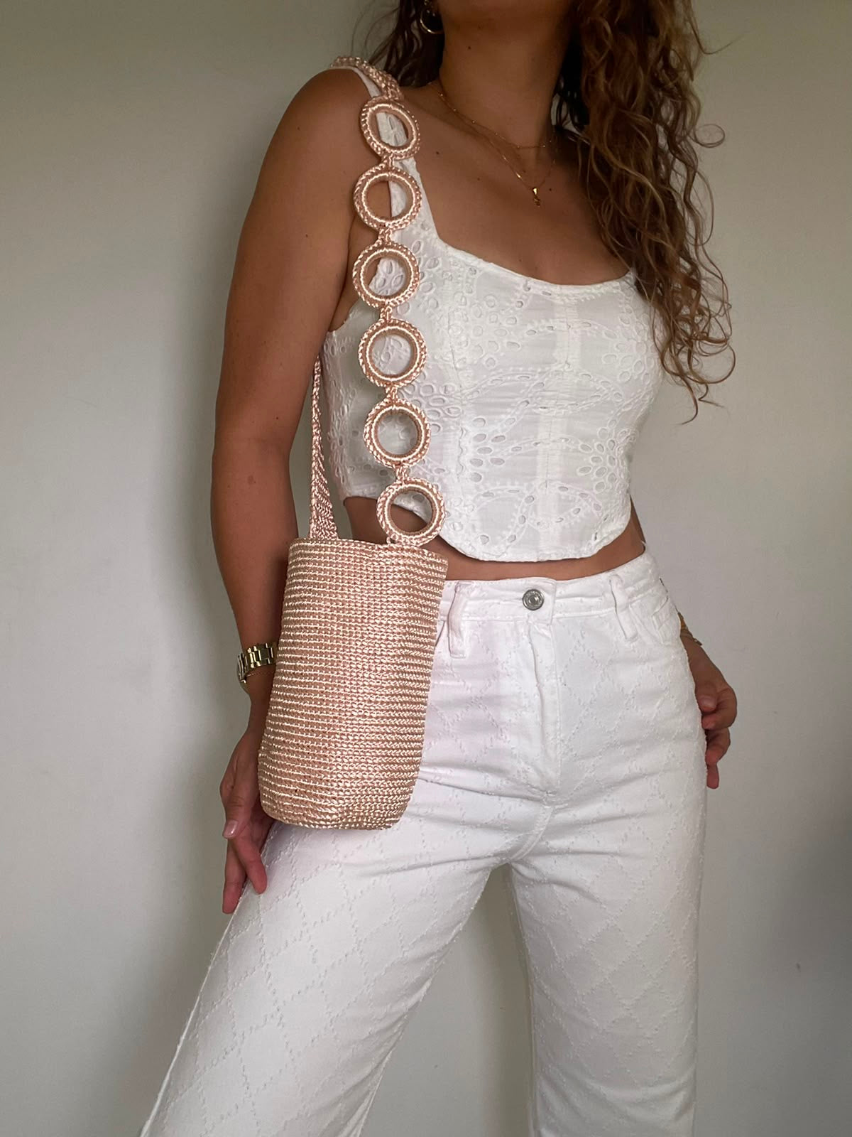 Silk Cord with Chain Loop 22 x 21