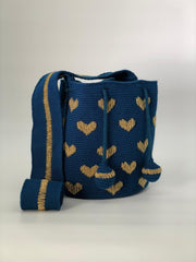 Wayuu Embroidered Hearts Medium 22 x 23