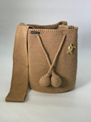 Wayuù Mediana Prendedor 23 x 21 Camel