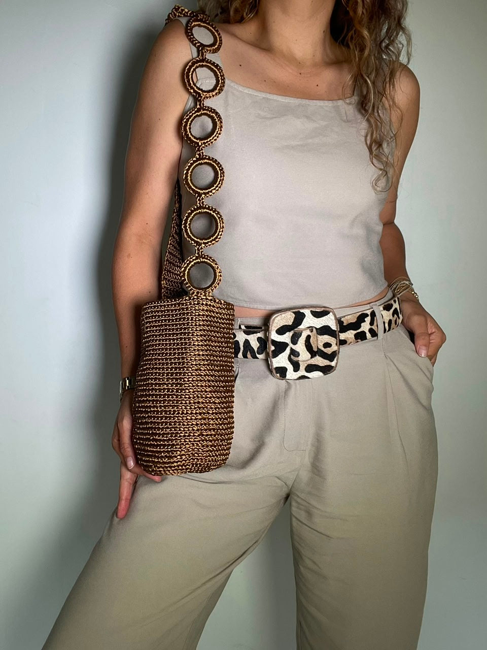 Silk Cord with Chain Loop 22 x 21