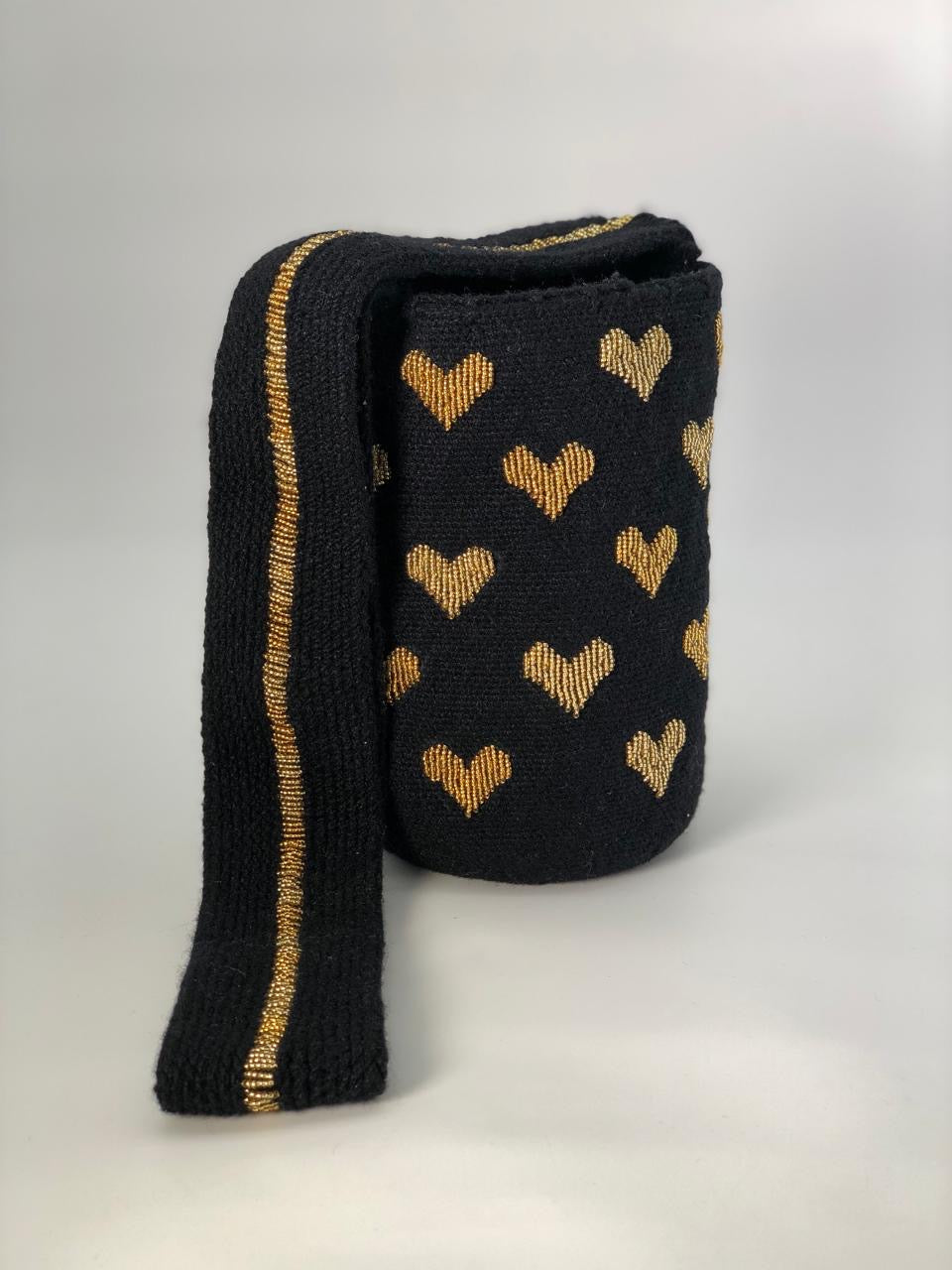 Embroidered Wool Hearts 22 x 18