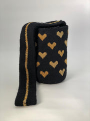 Embroidered Wool Hearts 22 x 18