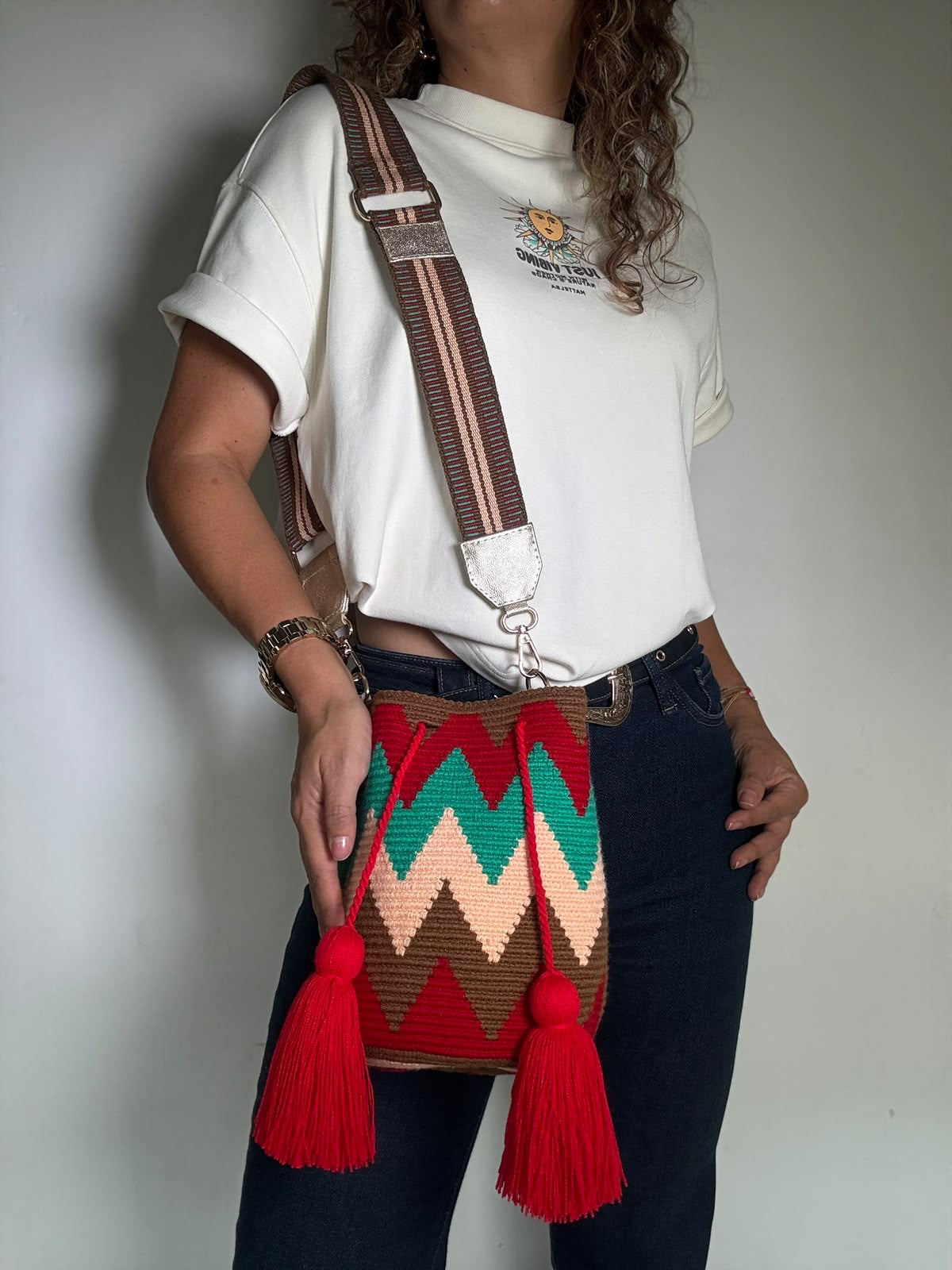 Mochila mediana diseño Gaza Ajustable 22x24