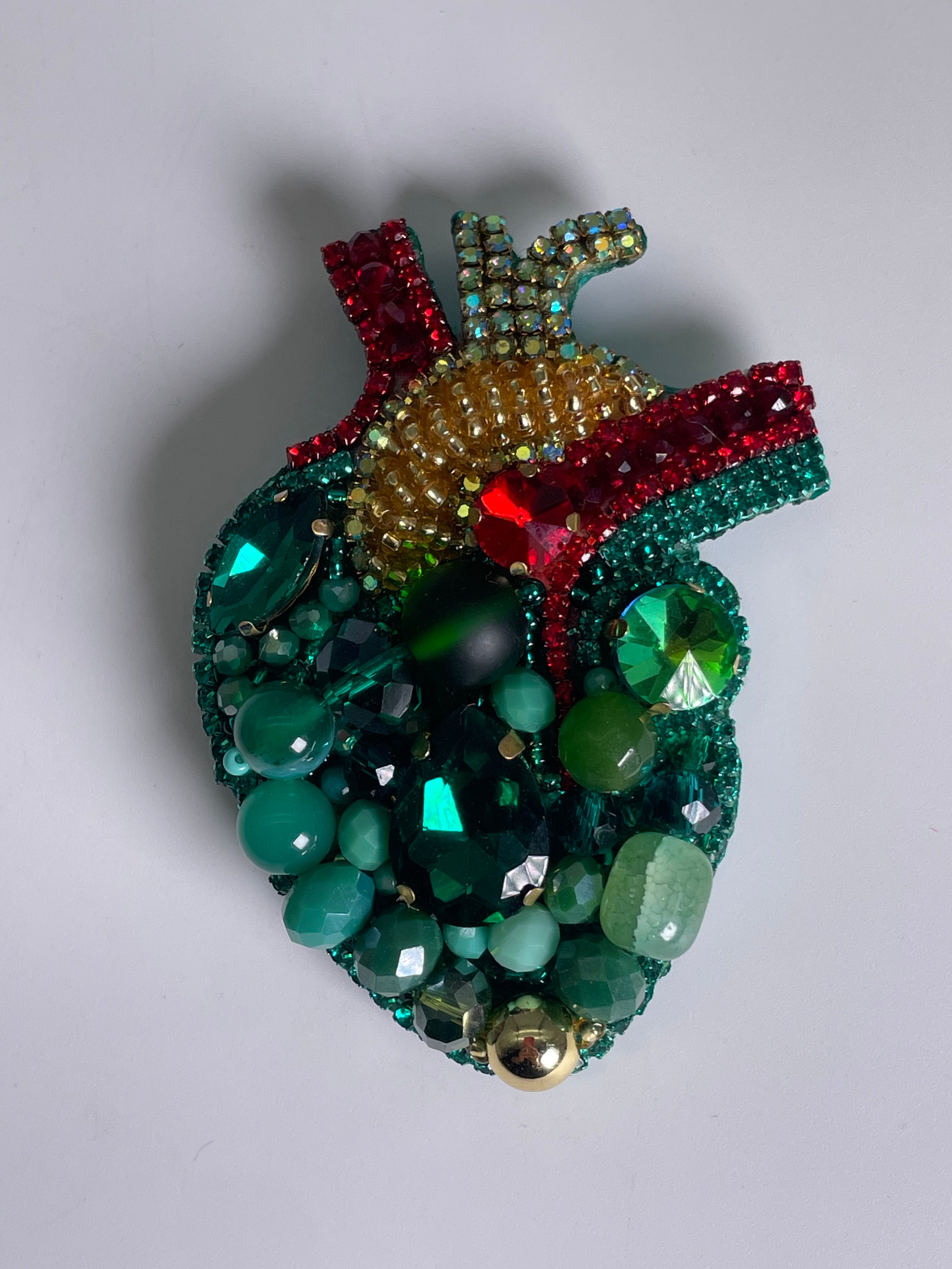 Prendedor Corazón Anatómico 7 Cm Alto
