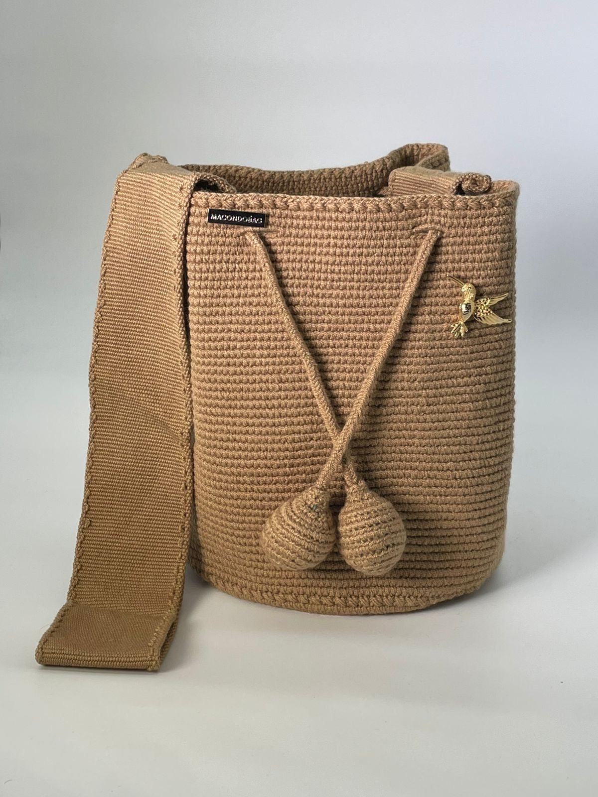 Wayuù Mediana Prendedor 23 x 21 Camel