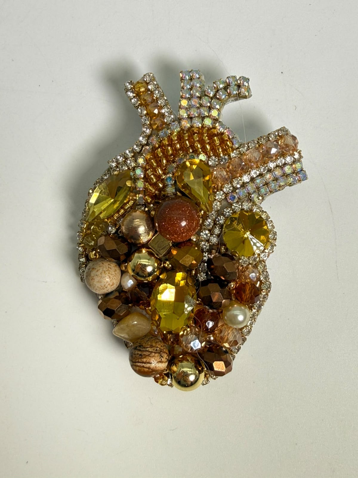 Prendedor Corazón Anatómico 7 Cm Alto