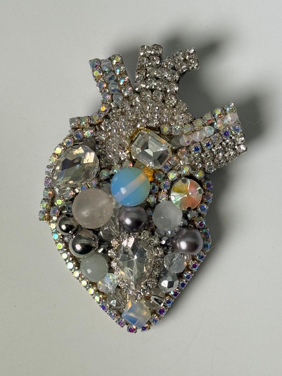 Prendedor Corazón Anatómico 7 Cm Alto